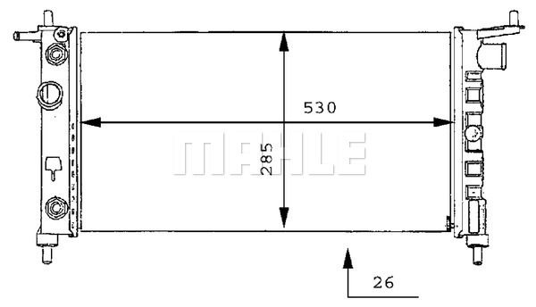 WG2183387 WILMINK GROUP Радиатор, охлаждение двигателя