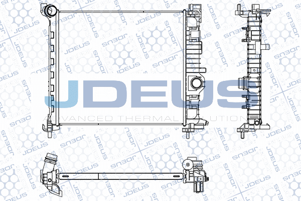 M0201260 JDEUS Радиатор, охлаждение двигателя