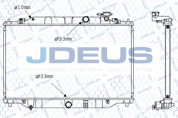 M0160400 JDEUS Радиатор, охлаждение двигателя