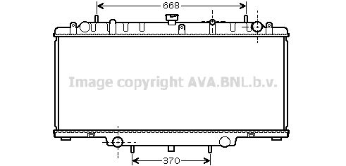 DN2246 AVA QUALITY COOLING Радиатор, охлаждение двигателя