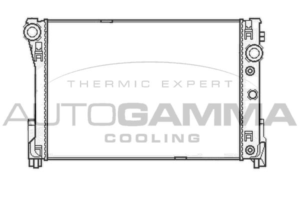 105415 AUTOGAMMA Радиатор, охлаждение двигателя