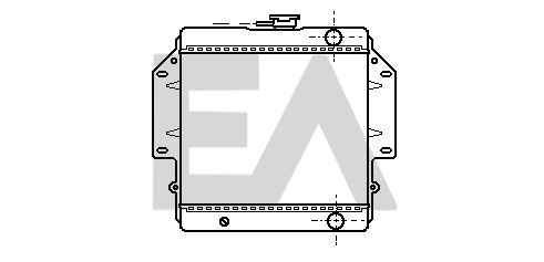 31R69068 EACLIMA Радиатор, охлаждение двигателя