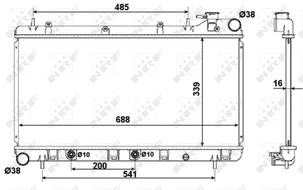 WG1723327 WILMINK GROUP Радиатор, охлаждение двигателя