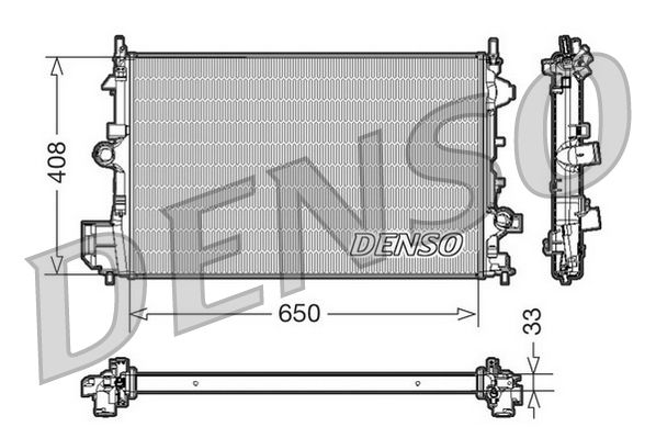 DRM20088 DENSO Радиатор, охлаждение двигателя