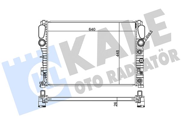 360800 KALE OTO RADYATÖR Радиатор, охлаждение двигателя