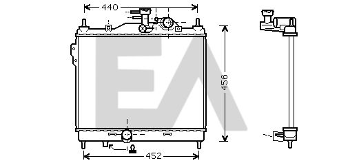 31R28033 EACLIMA Радиатор, охлаждение двигателя