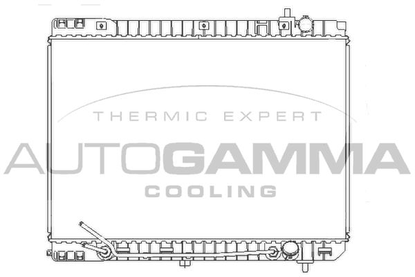 107382 AUTOGAMMA Радиатор, охлаждение двигателя