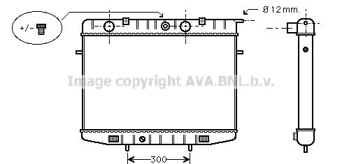 OL2175 AVA QUALITY COOLING Радиатор, охлаждение двигателя