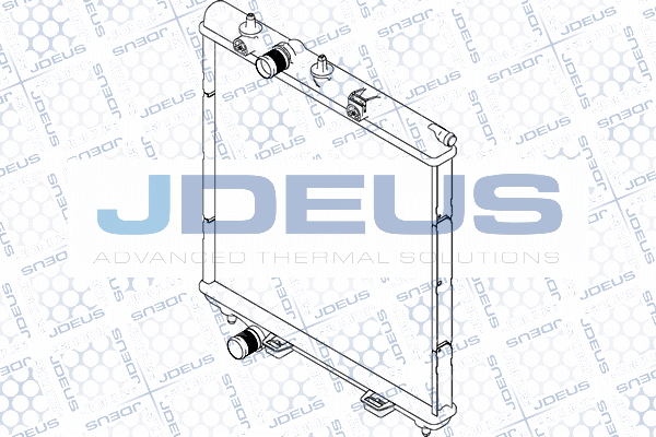 RA0210450 JDEUS Радиатор, охлаждение двигателя