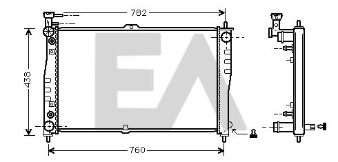 31R36005 EACLIMA Радиатор, охлаждение двигателя