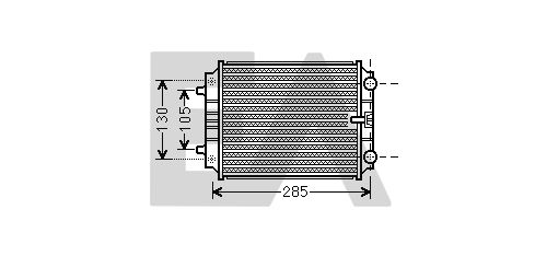 31R02005 EACLIMA Радиатор, охлаждение двигателя