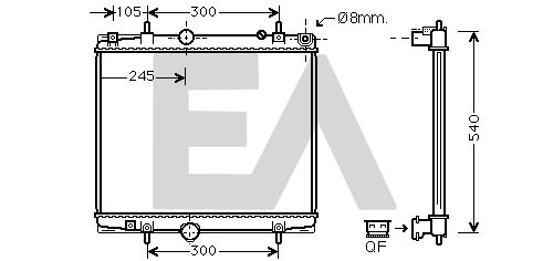 31R55115 EACLIMA Радиатор, охлаждение двигателя