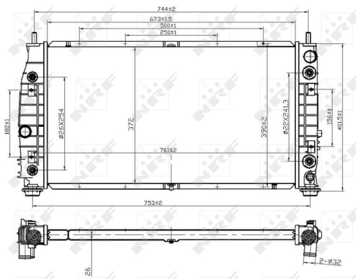 WG1722755 WILMINK GROUP Радиатор, охлаждение двигателя