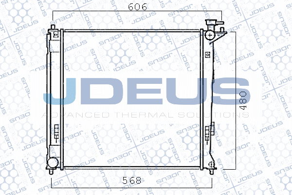 M0540440 JDEUS Радиатор, охлаждение двигателя