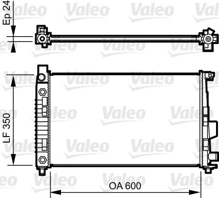 732897 VALEO Радиатор, охлаждение двигателя