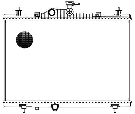 LRc0949 LUZAR Радиатор, охлаждение двигателя