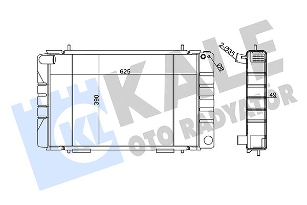 128999 KALE OTO RADYATÖR Радиатор, охлаждение двигателя