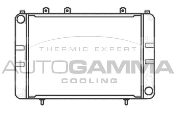 100712 AUTOGAMMA Радиатор, охлаждение двигателя