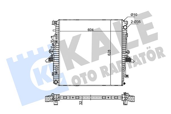 350200 KALE OTO RADYATÖR Радиатор, охлаждение двигателя