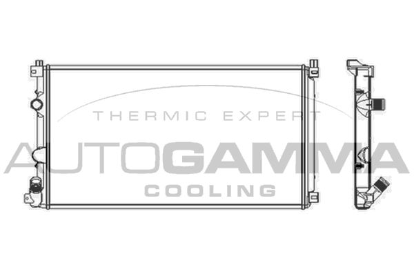 103739 AUTOGAMMA Радиатор, охлаждение двигателя