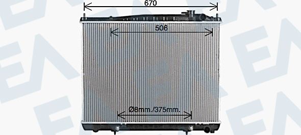 31R18196 EACLIMA Радиатор, охлаждение двигателя