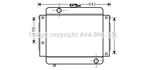 MS2023 AVA QUALITY COOLING Радиатор, охлаждение двигателя