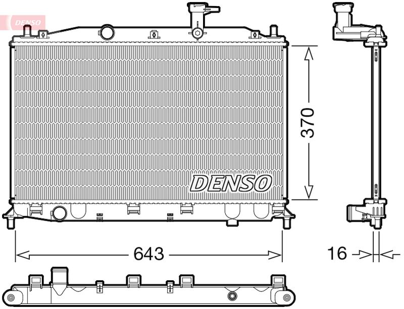 DRM41026 DENSO Радиатор, охлаждение двигателя