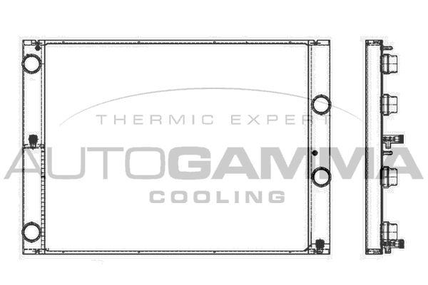 105749 AUTOGAMMA Радиатор, охлаждение двигателя