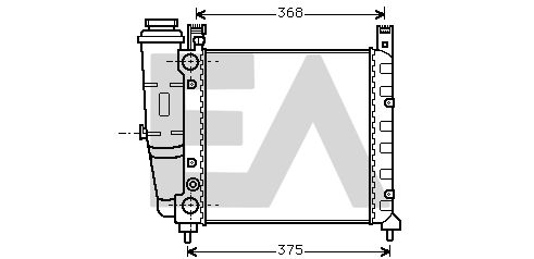 31R25009 EACLIMA Радиатор, охлаждение двигателя