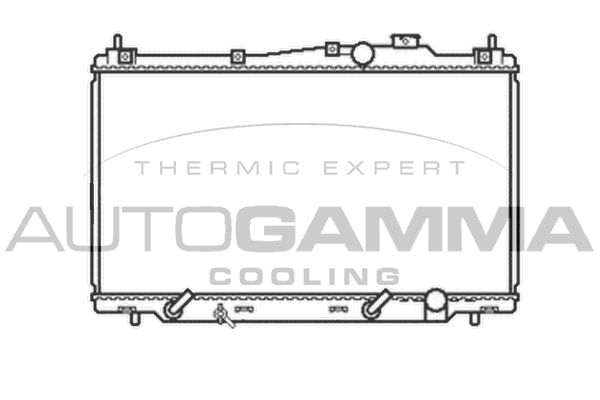 105045 AUTOGAMMA Радиатор, охлаждение двигателя