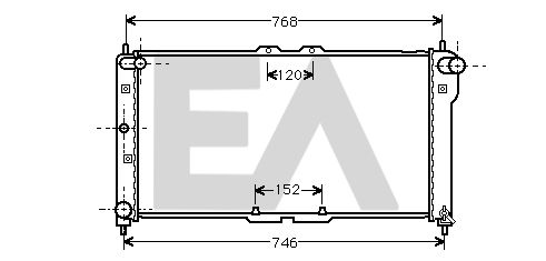 31R52032 EACLIMA Радиатор, охлаждение двигателя