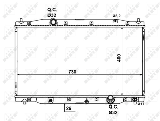 WG1723407 WILMINK GROUP Радиатор, охлаждение двигателя