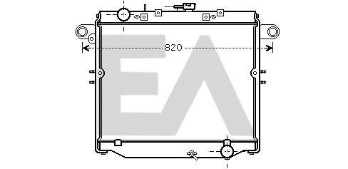 31R71308 EACLIMA Радиатор, охлаждение двигателя