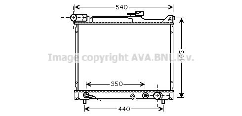 SZ2077 AVA QUALITY COOLING Радиатор, охлаждение двигателя