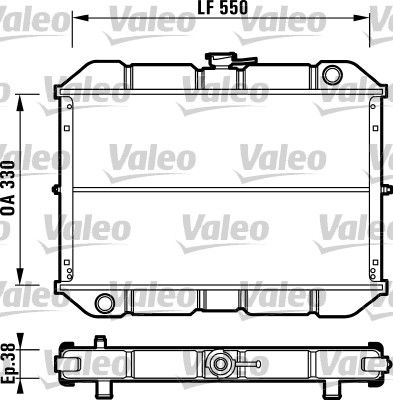 731539 VALEO Радиатор, охлаждение двигателя