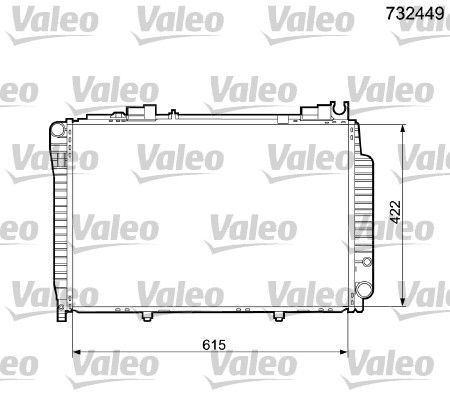 732449 VALEO Радиатор, охлаждение двигателя