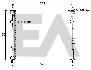 31R18148 EACLIMA Радиатор, охлаждение двигателя