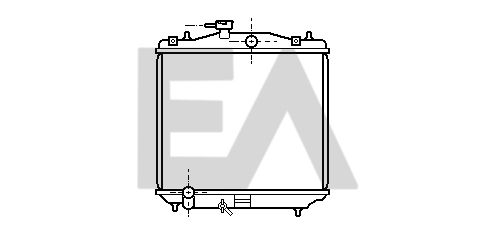 31R68013 EACLIMA Радиатор, охлаждение двигателя