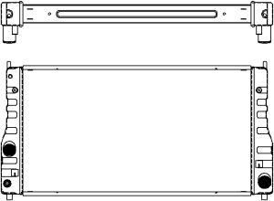 44621002 SAKURA Automotive Радиатор, охлаждение двигателя
