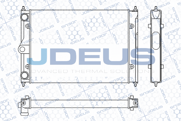 M030017A JDEUS Радиатор, охлаждение двигателя