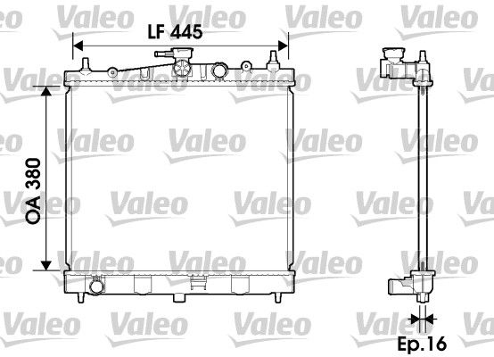 734246 VALEO Радиатор, охлаждение двигателя