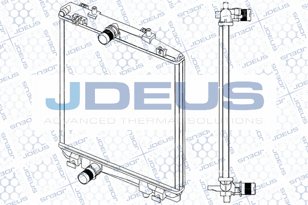 RA0070150 JDEUS Радиатор, охлаждение двигателя
