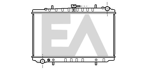 31R18075 EACLIMA Радиатор, охлаждение двигателя