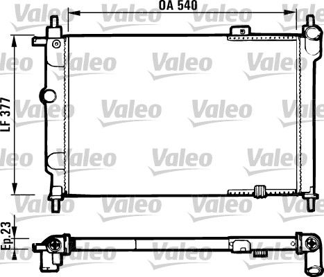 731551 VALEO Радиатор, охлаждение двигателя