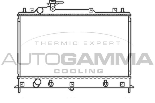 105166 AUTOGAMMA Радиатор, охлаждение двигателя