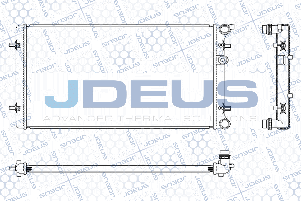 M0010190 JDEUS Радиатор, охлаждение двигателя