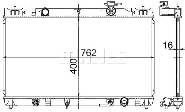 WG2183955 WILMINK GROUP Радиатор, охлаждение двигателя