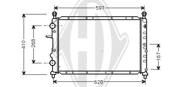 DCM1985 DIEDERICHS Радиатор, охлаждение двигателя