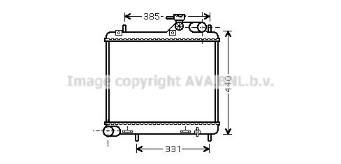 HY2125 AVA QUALITY COOLING Радиатор, охлаждение двигателя