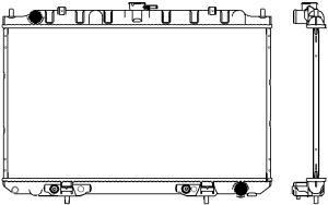 33411016 SAKURA Automotive Радиатор, охлаждение двигателя